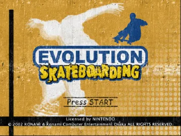 Evolution Skateboarding screen shot title